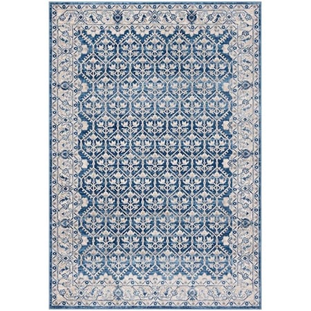 Safavieh 3 x 5 ft. Brentwood 869M Power Loomed Rectangle Area Rug Navy & Light Grey BNT869M-3